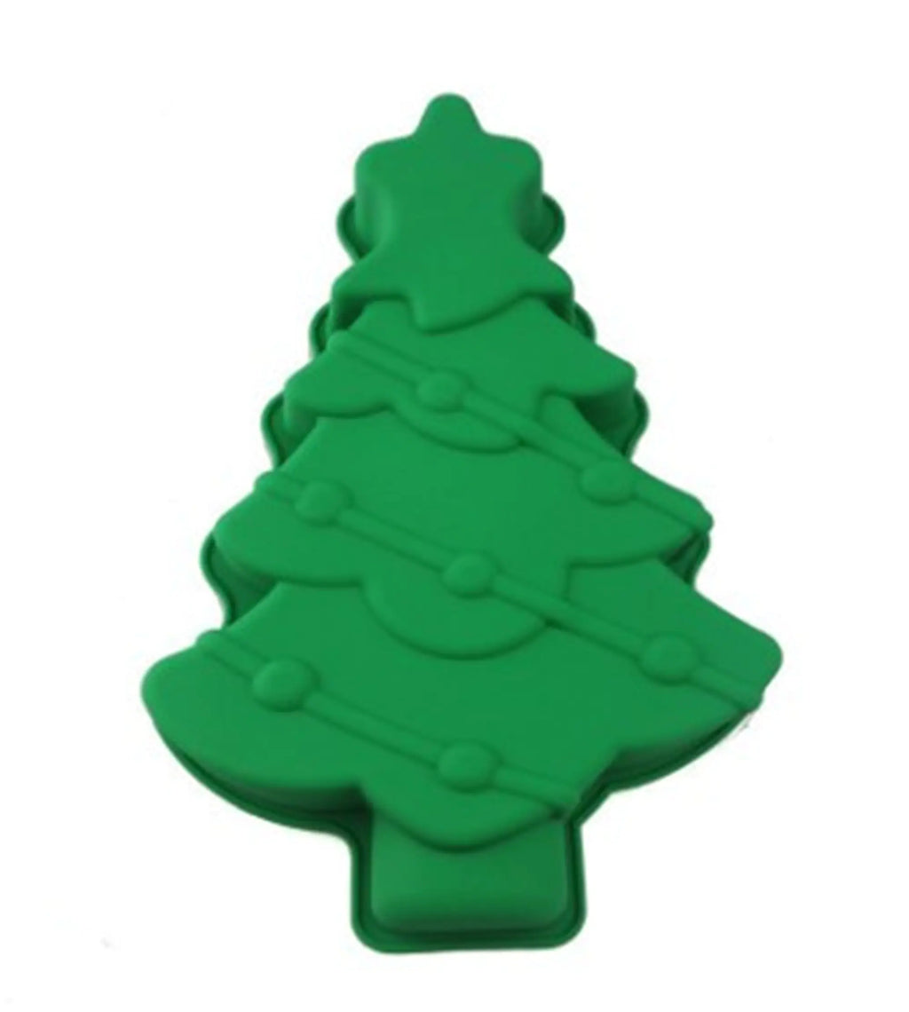 Silicone Christmas Tree Cake Mould Baking Pan 30×21.5×4 cm